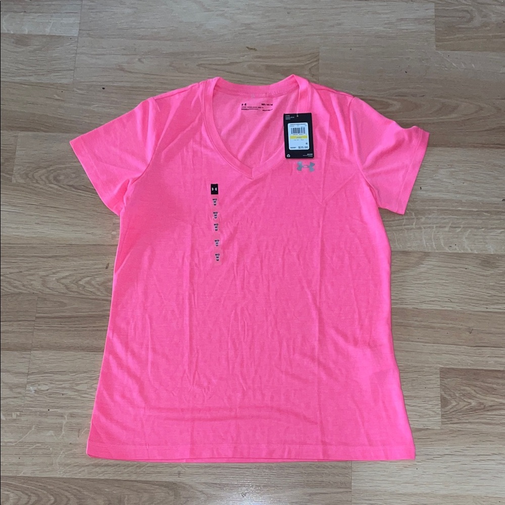 Under Armour Women's Neon Pink Short Sleeve Tee